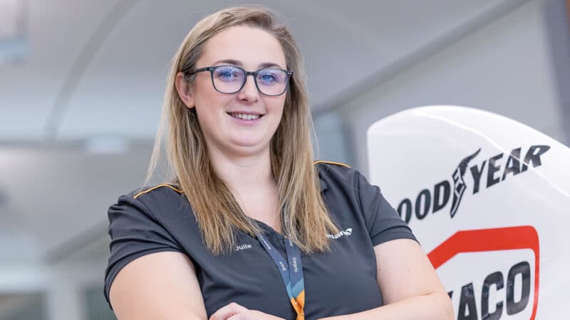 McLaren project manager Julie Coulter has been involved since late ’23