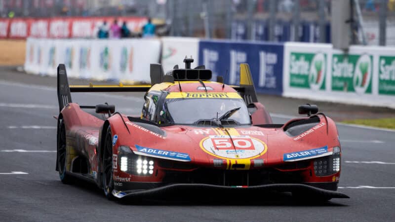 50 FUOCO Antonio (ita), MOLINA Miguel (spa), NIELSEN Nicklas (dnk), Ferrari AF Corse, Ferrari 499P #50, Hypercar Le Mans