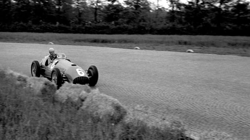 Alberto Ascari on his way to victory in the 1951 Italian Grand Prix