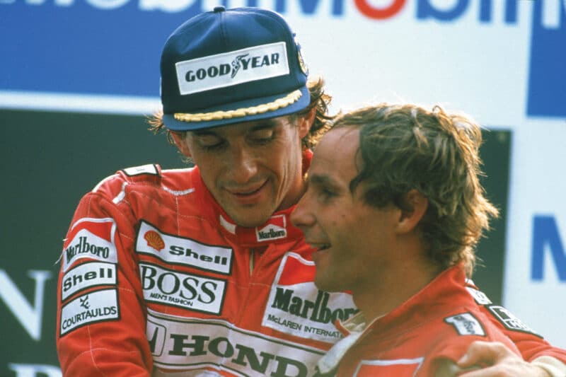 Ayrton Senna and Gerhard Berger McLaren 1991