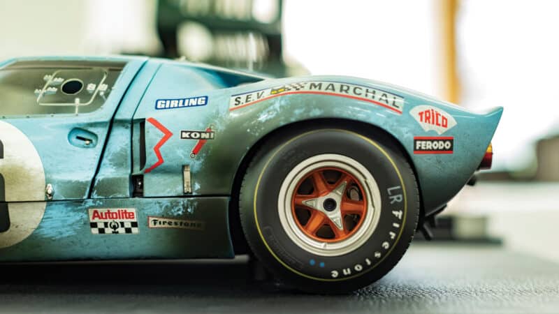 Details on a Ford GT40 model