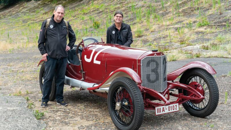 DIetmar Krieger, left, and Manfred Oechsle Targa Florio