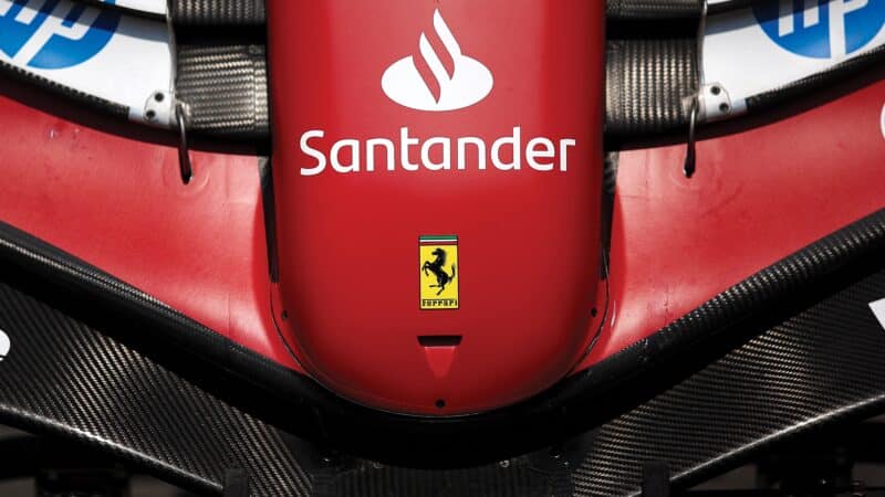 Ferrari F1 front wing nose 2024