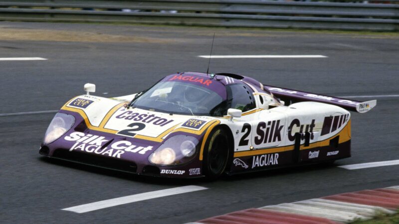 Jan Lammers in his XJR-9 LM at La Sarthe in ’88