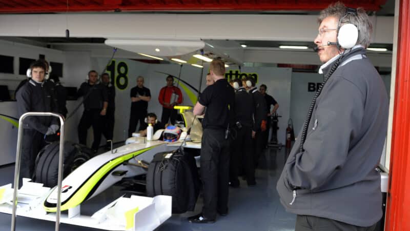 Jenson Button Brawn 2009 Barcelona testing