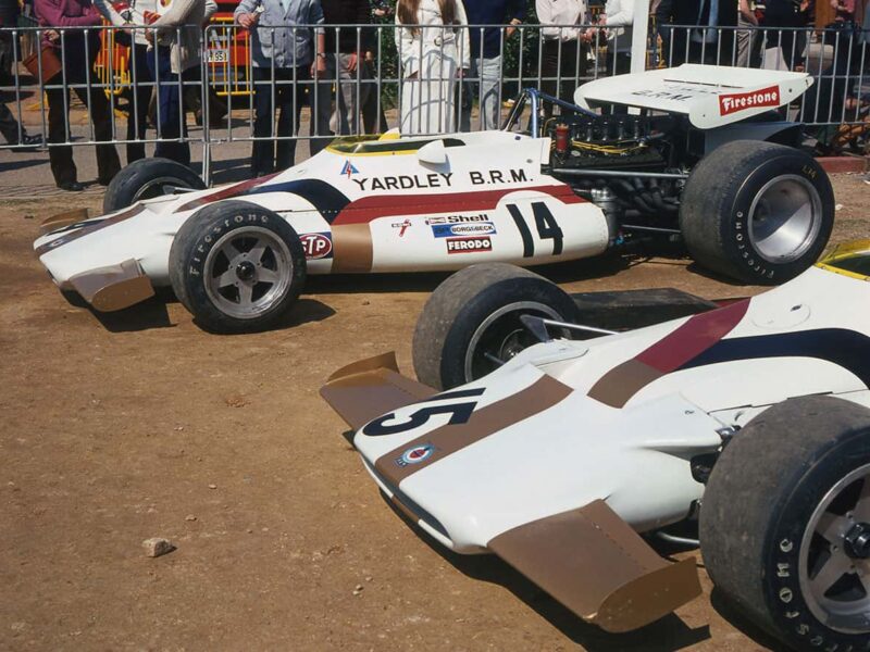 Jo Siffert, and Rodriguez at Montjuich, 1971