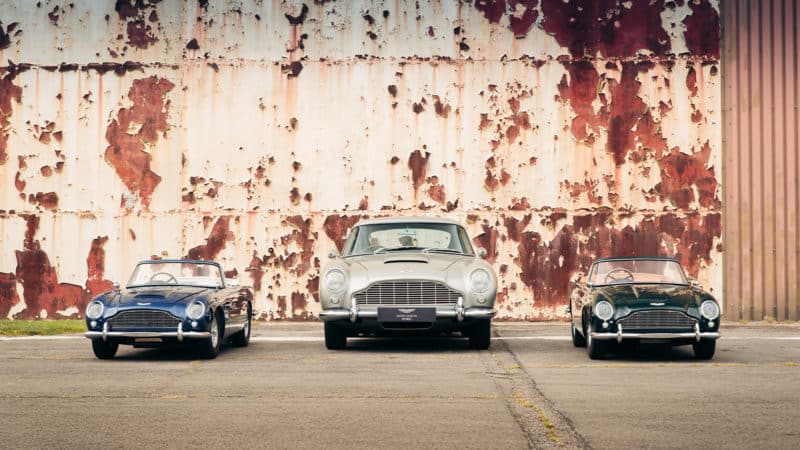 Little Car Company model Aston Martin DB5s with original car