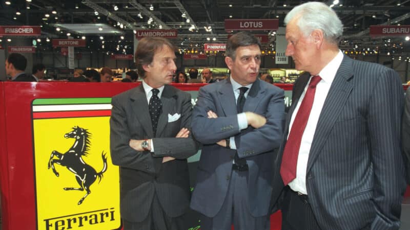 Luca, left, at the Geneva Motor Show