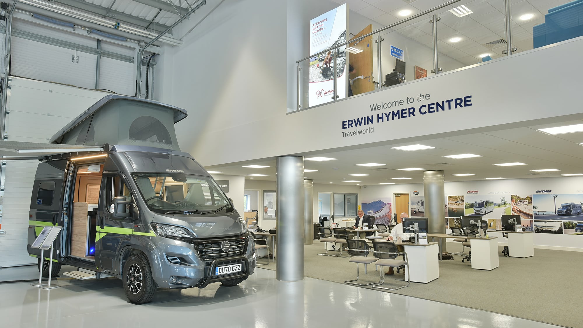 Motorhome in Erwin Hymer Centre