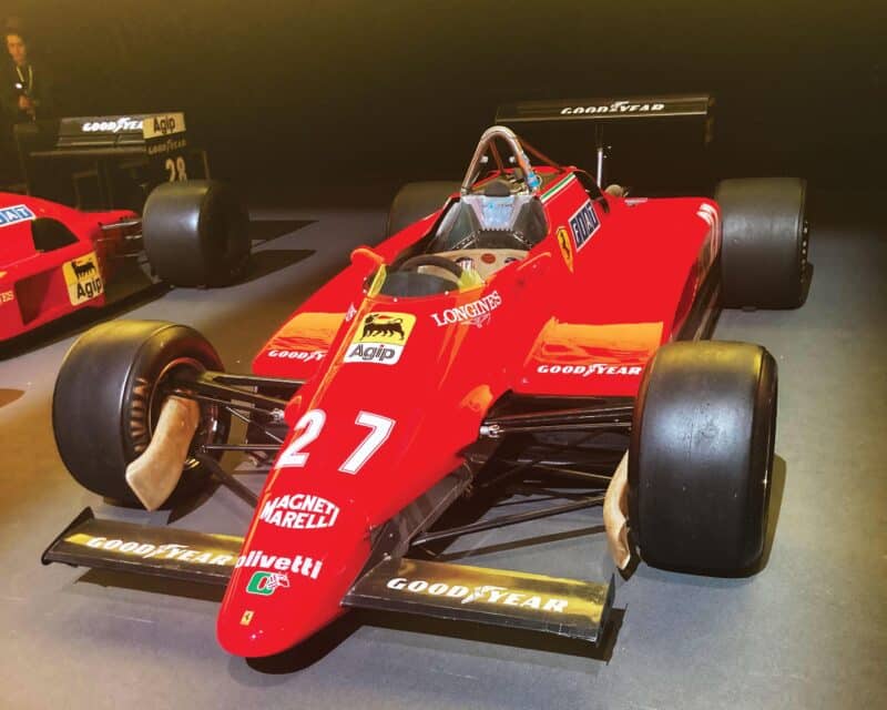 Old Ferrari F1 on showcase