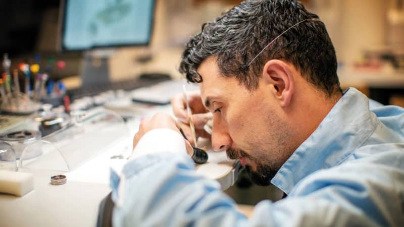 Richard Mille watchmaker at work