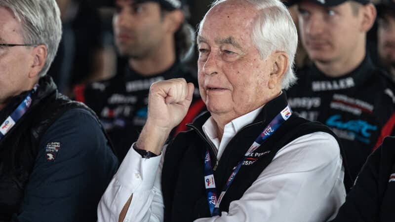 Roger Penske at Porsche Le Mans press conference