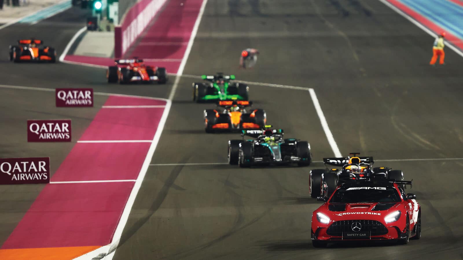 Safety car in the Qatar GP 2024