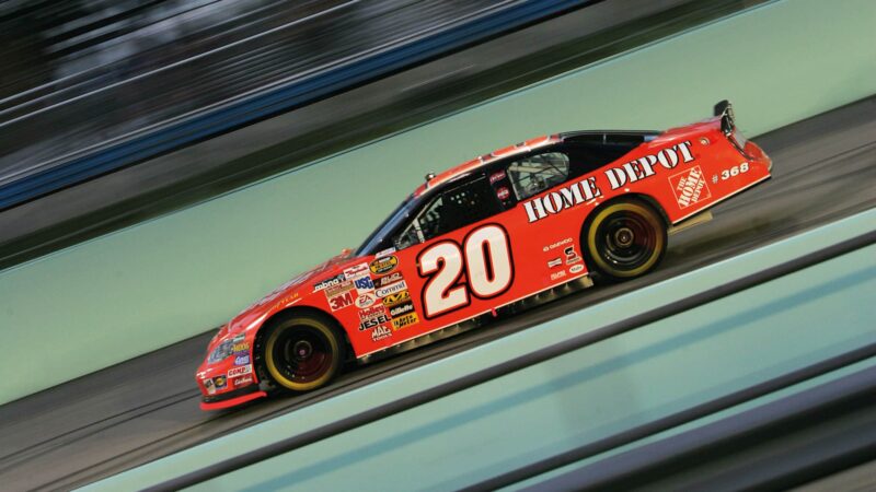 Stewart winning NASCAR Cup Series Homestead, Florida, 2005