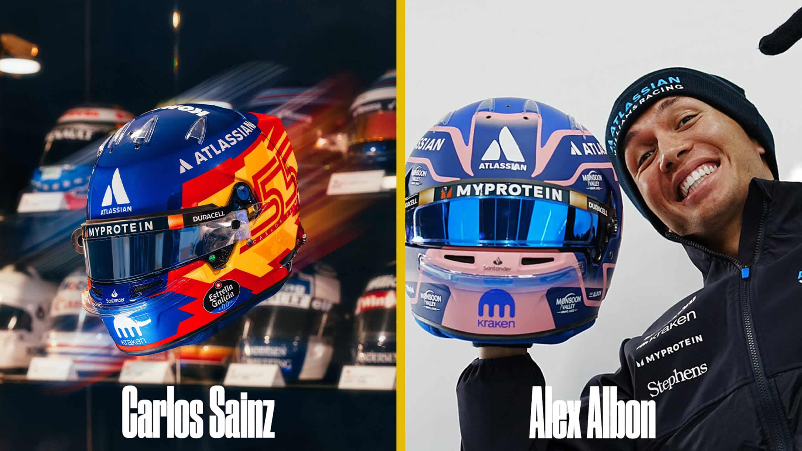 Williams 2025 helmets